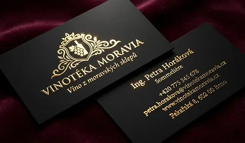 Horká ražba na vizitky